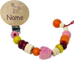 Schnuller Kette Farbe Rosa Schnuller-Kette-rosa