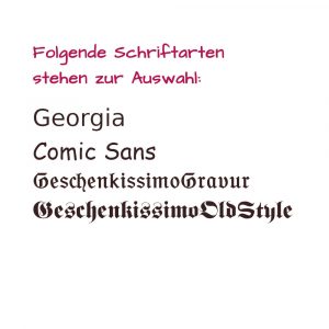 Schriftarten Übersicht