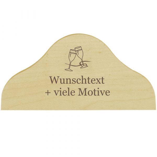 Serviettenhalter Holz mit Wunschtext