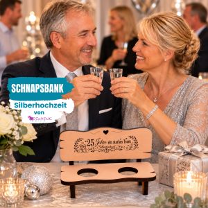 Schnapsbank Silberhochzeit Feier