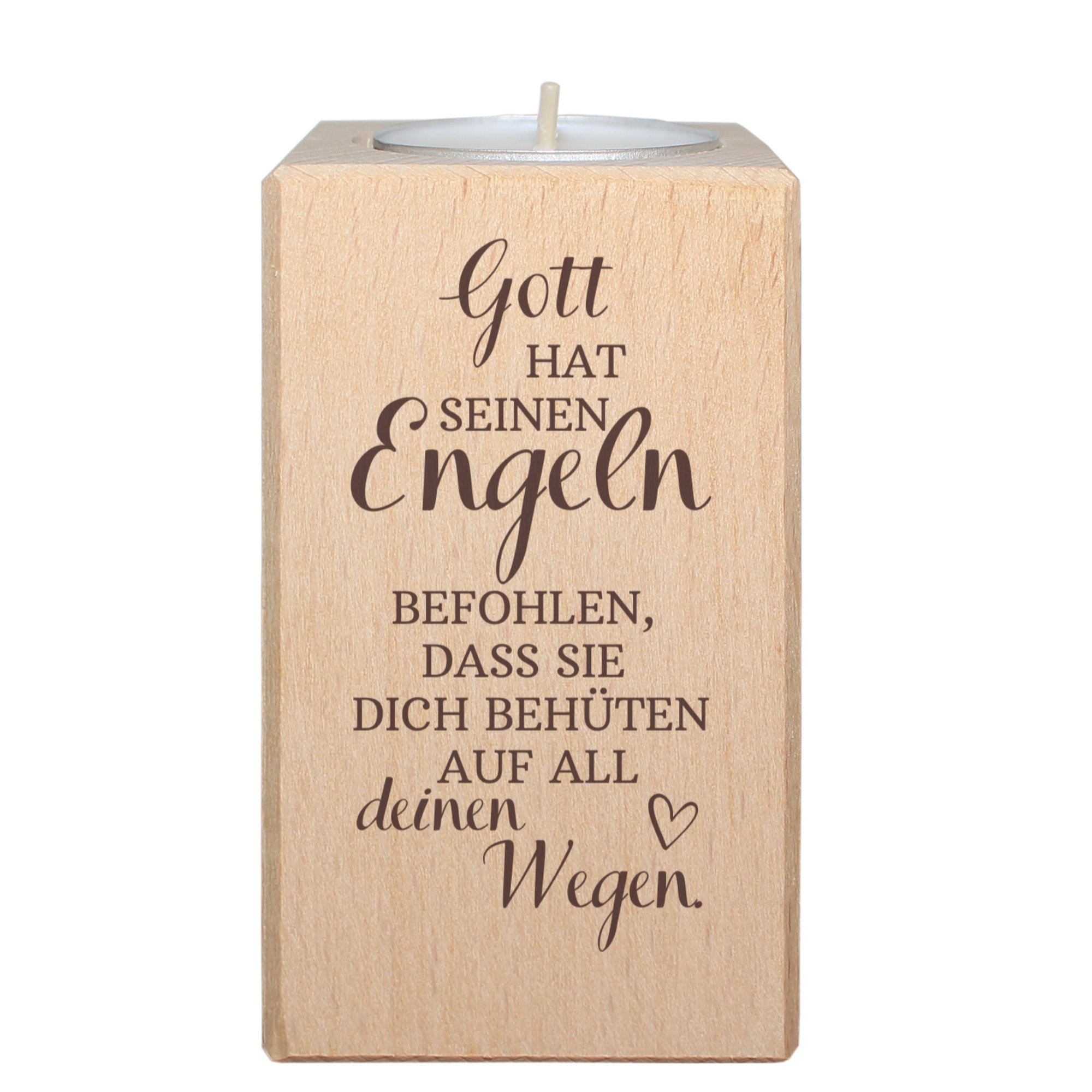 Teelichthalter mit Gottesspruch Teelichthalter-gott-hat-seinen-engeln-befohlen-spruch