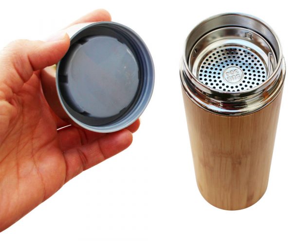 Thermosflasche mit Teesieb
