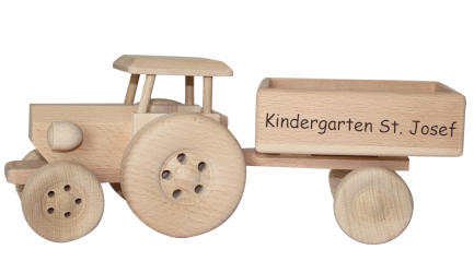 Schlepper aus Holz Kindergeschenk