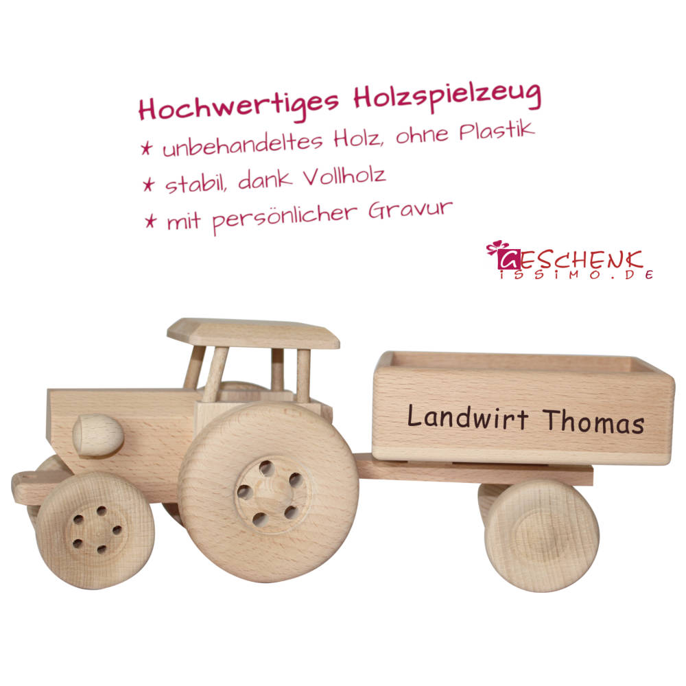 Holztraktor Kinder