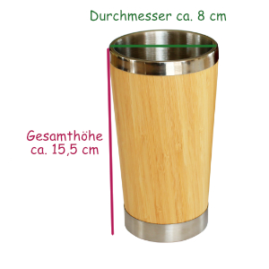 Edelstahl Trinkbecher 0,4 l