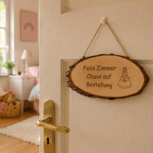 Türschild Teenie Zimmer mit Spruch