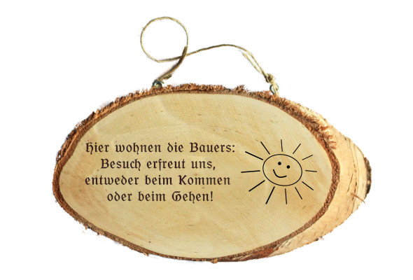 Geschenk zum Einzug Türschild