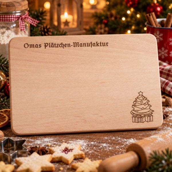 Weihanchtsbrettchen mit passendem Motiv