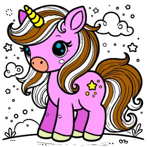 Ausmalbild Pony