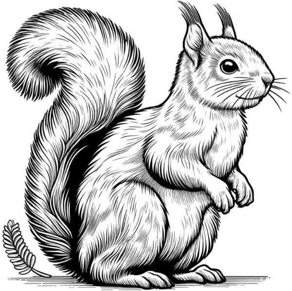Eichhörnchen Ausmalbilder Gratis