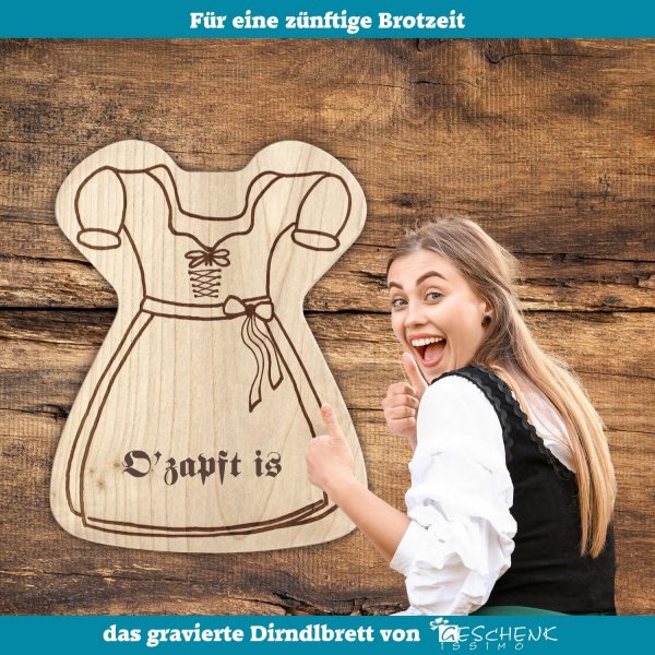 Bayerisches Brotzeitbrettchen mit Gravur