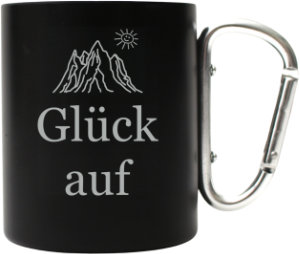 Bergsteigertasse als Geschenk