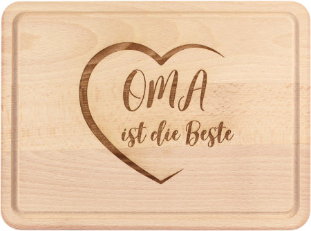 oma brettchen holz gravur