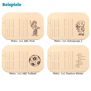 Brotzeitbrettchen Schulanfang Beispiele