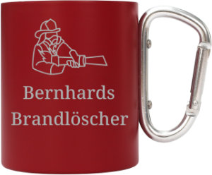 Tasse Karabiner rot