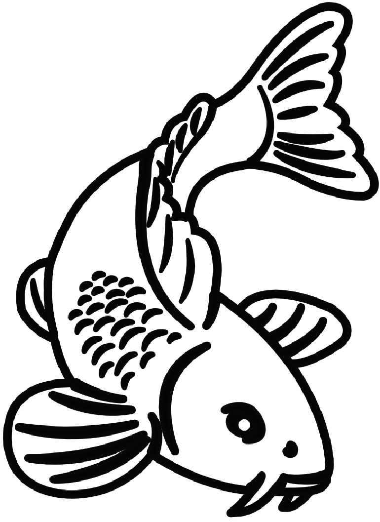 gratis Ausmalbilder Fische - Barsch