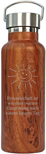 personalisierte Thermosflasche für Freunde