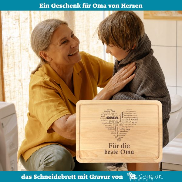 Frühstücksbrettchen Oma Geschenk