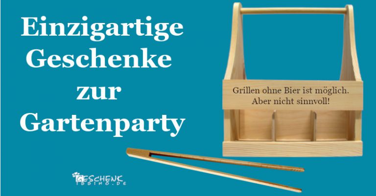 Geschenk zur Gartenparty, individuell, persönlich für ein tolles Gartenfest