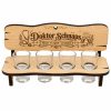 Lustiges Geschenk für Arzt - Schnapsbank "Doktor Schnaps", 4 Gläser