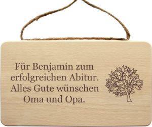 Geschenk zum Abitur von Großeltern