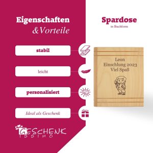 Geschenk zum Schulanfang mit Name