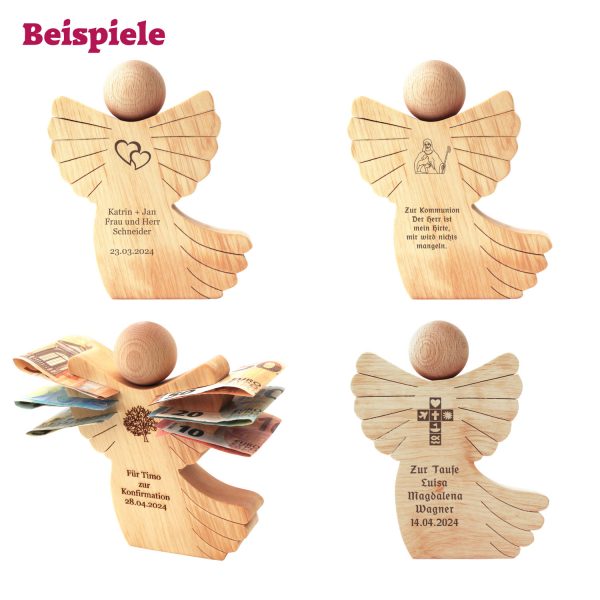 Holzengel Geldgeschenk Beispiele