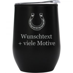 Individualisierter Trinkbecher To-Go schwarz