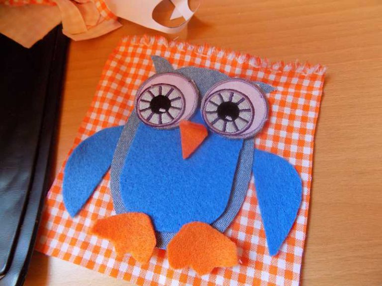 kBabyspielzeug Eule Applikation Geschenkissimo