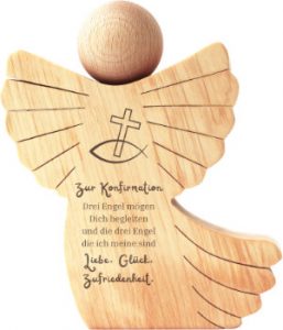 Konfirmationsengel mit Spruch