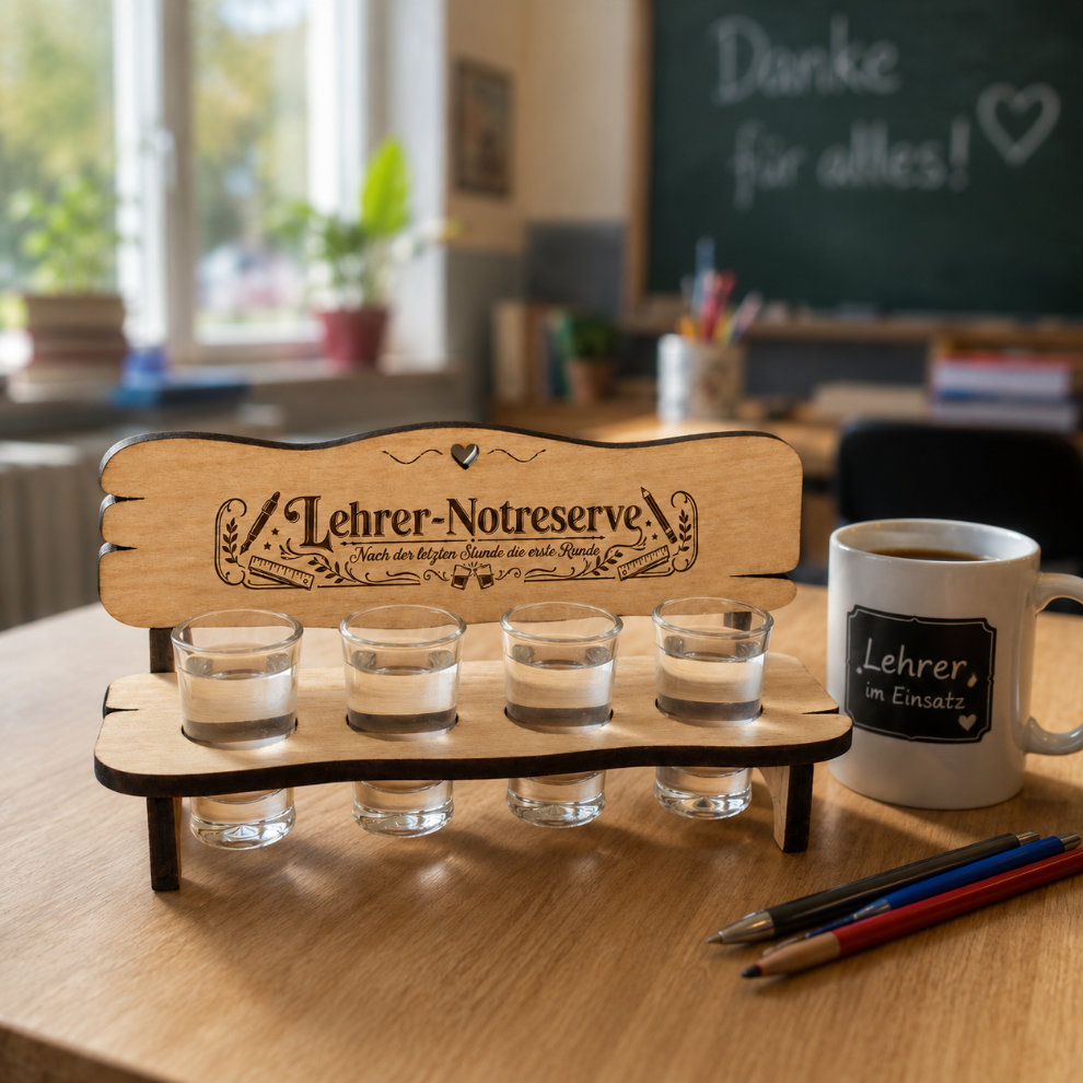 lustiges Geschenk für Lehrer mit Gravur
