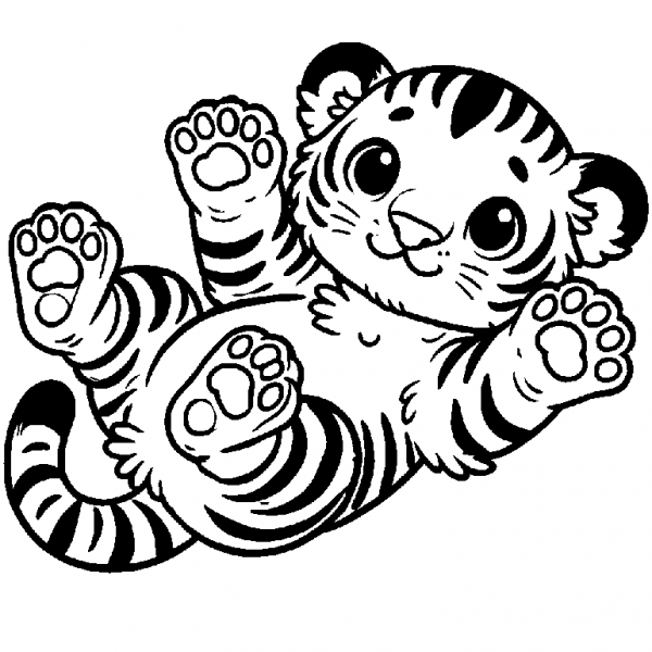Ausmalbild Tiger: Kostenlose Vorlagen zum Ausdrucken