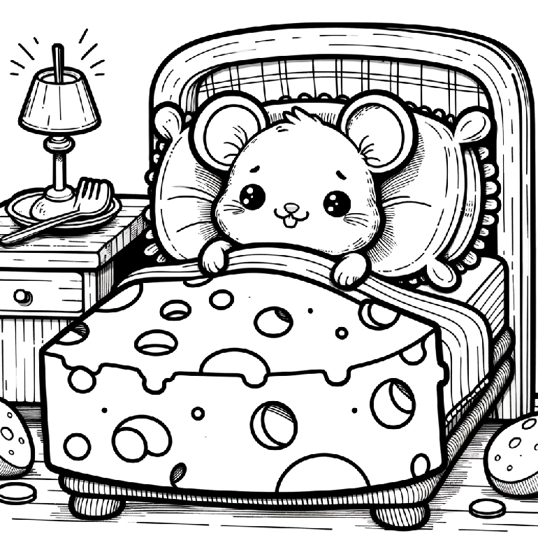 Maus Ausmalbild PDF