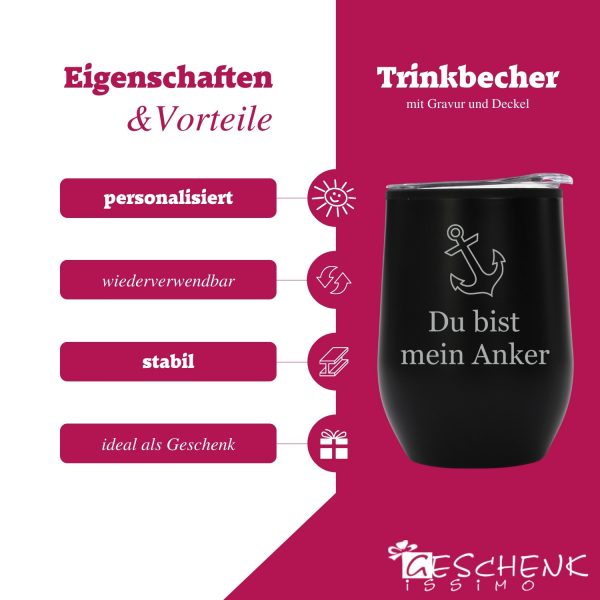 Mehrweg Becher Edelstahl