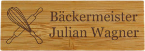 Namensschild Holz personalisiert