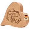 Persönliches Geschenk für beste Freundin – Holzherz Seelenschwester