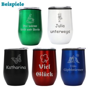 Personalisierter Becher viele Farben