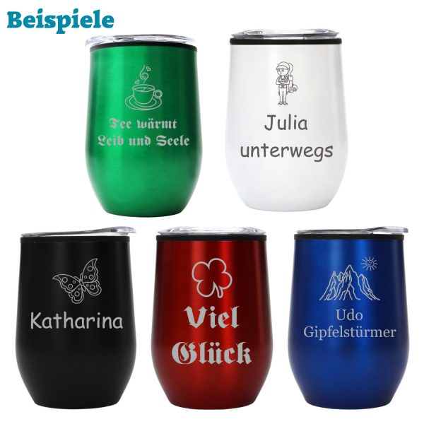 Personalisierter Becher viele Farben