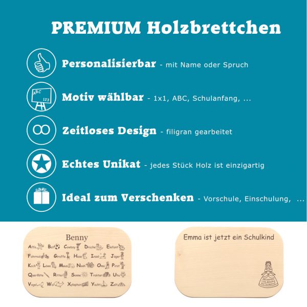 Personalisiertes Brettchen Kinder