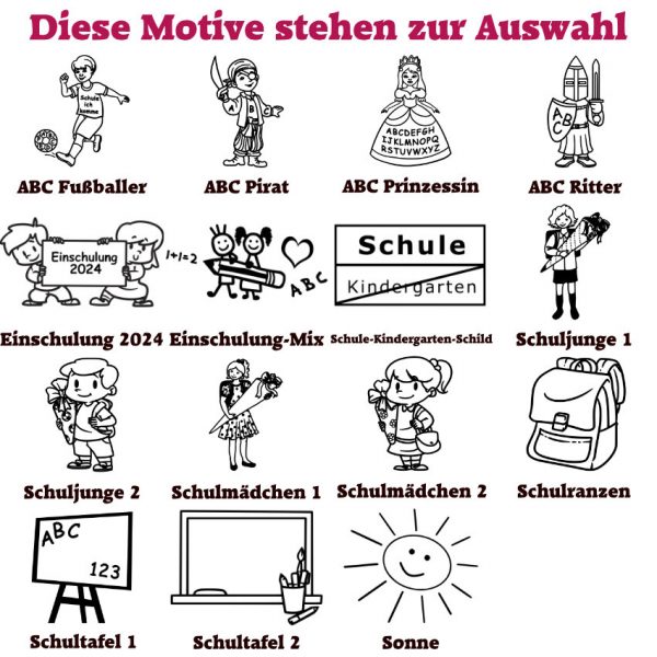 Personalisiertes Brotzeitbrettchen Motive