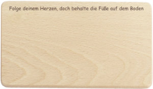 Personalisiertes Geschenk: Brotzeitbrettchen mit Gravur