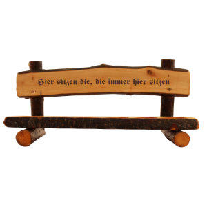 Rustikale Schnapsbank